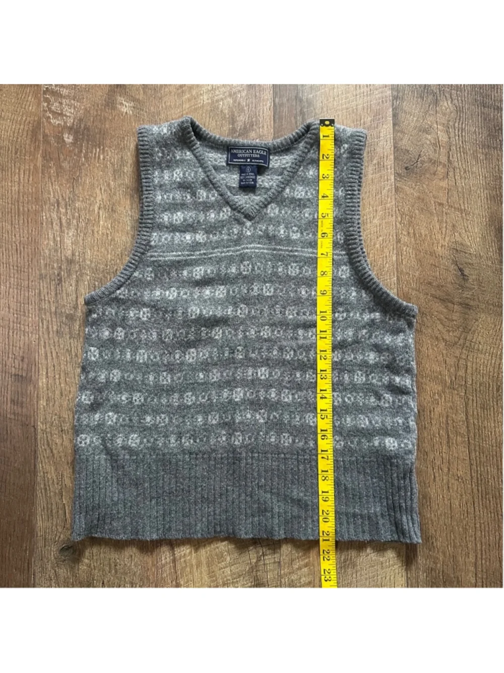 Women's American Eagle Sweater Vest Size S Gray Summer